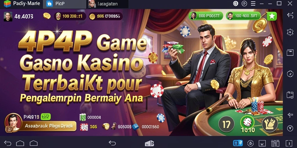 Tampilan gameplay 4P4P yang menarik dengan berbagai pilihan permainan kasino.