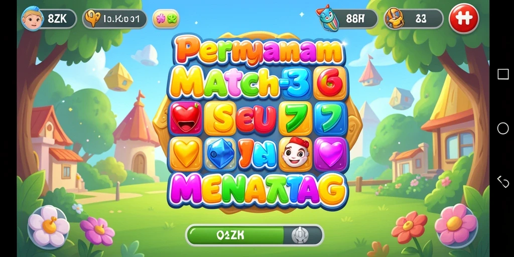 Tampilan gameplay 8ZK yang menarik dan penuh warna.