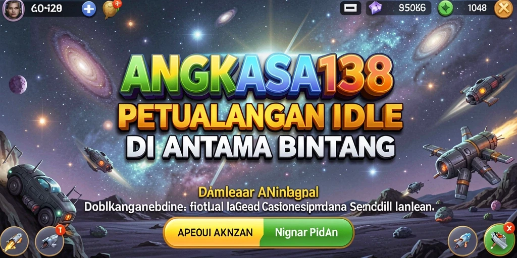 Screenshot gameplay ANGKASA138 memperlihatkan perjalanan luar angkasa yang menakjubkan.