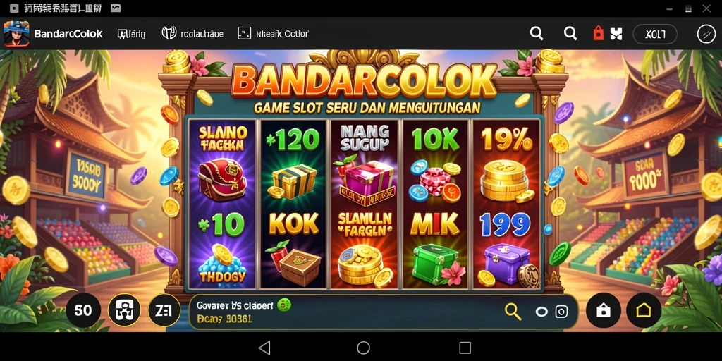 Tampilan menarik dari gameplay slot BANDARCOLOK yang seru.