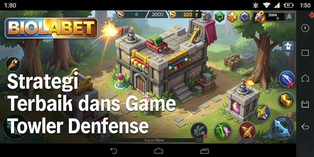 Tampilan gameplay BIOLABET yang mendebarkan dalam Tower Defense.