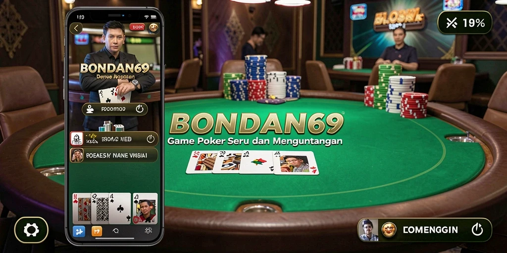 Screenshot permainan poker yang menarik dan menegangkan di BONDAN69.