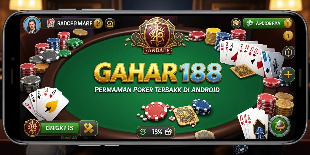 Tampilan gameplay GAHAR188 yang menegangkan saat bermain Poker.