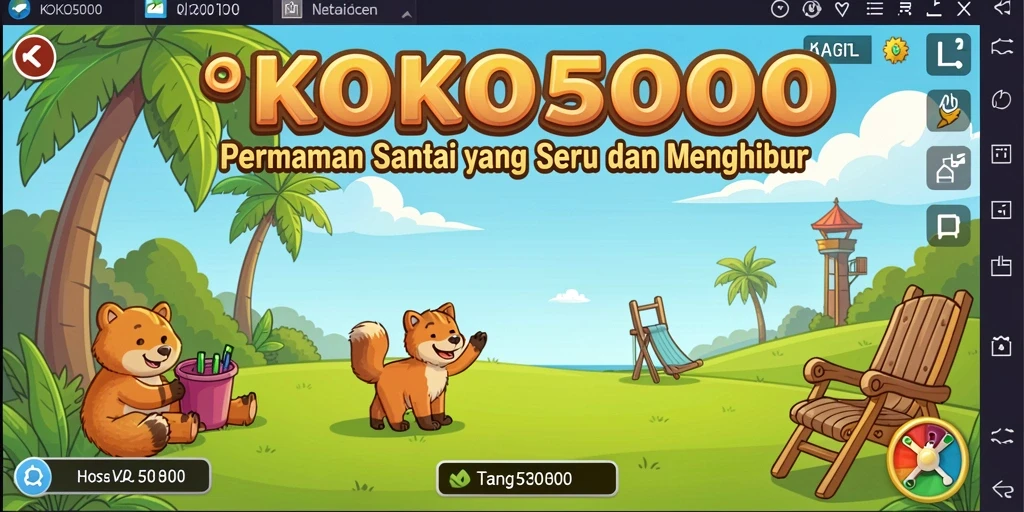 Gameplay KOKO5000 yang seru dan sederhana.