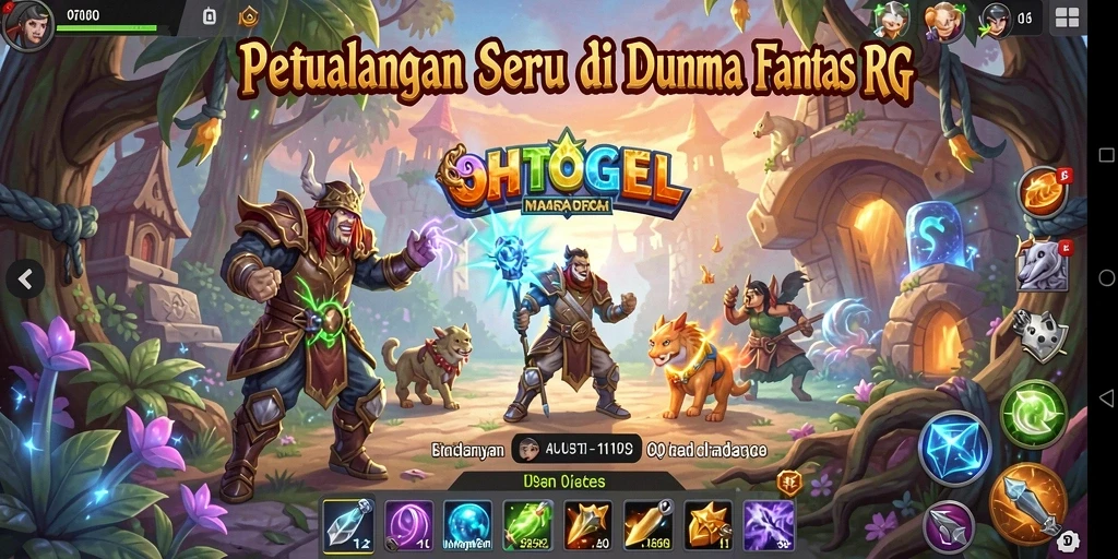 Tampilan menakjubkan dari gameplay RPG di OHTOGEL.