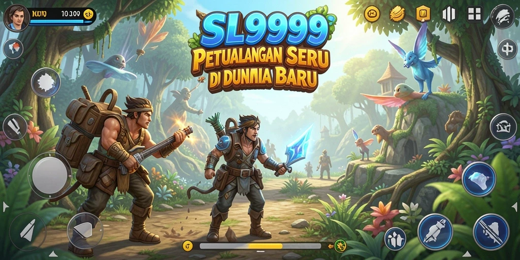 Tampilan gameplay SL999 yang menampilkan eksplorasi dunia yang luas.