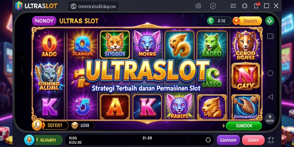 Tangkapan layar ULTRASLOT menunjukkan permainan slot yang mengedepankan strategi.